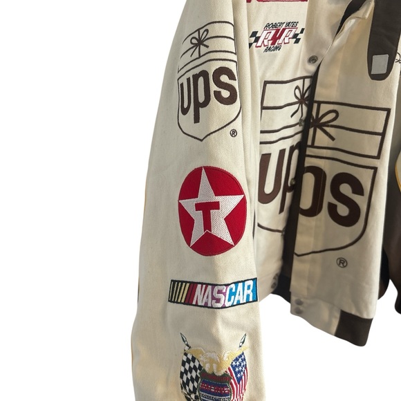 Vintage Jeff Hamilton UPS  Racing Jacket with Logos - Picture 3 of 5